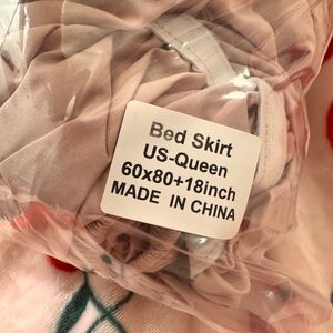 Queen Size Bed Skirt in light purple